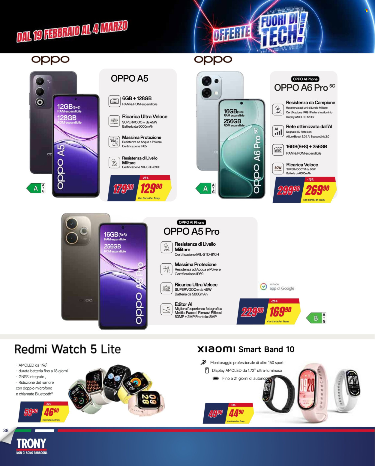 Volantino Trony - 19/2/2026 - 18/3/2026. Pagina 38