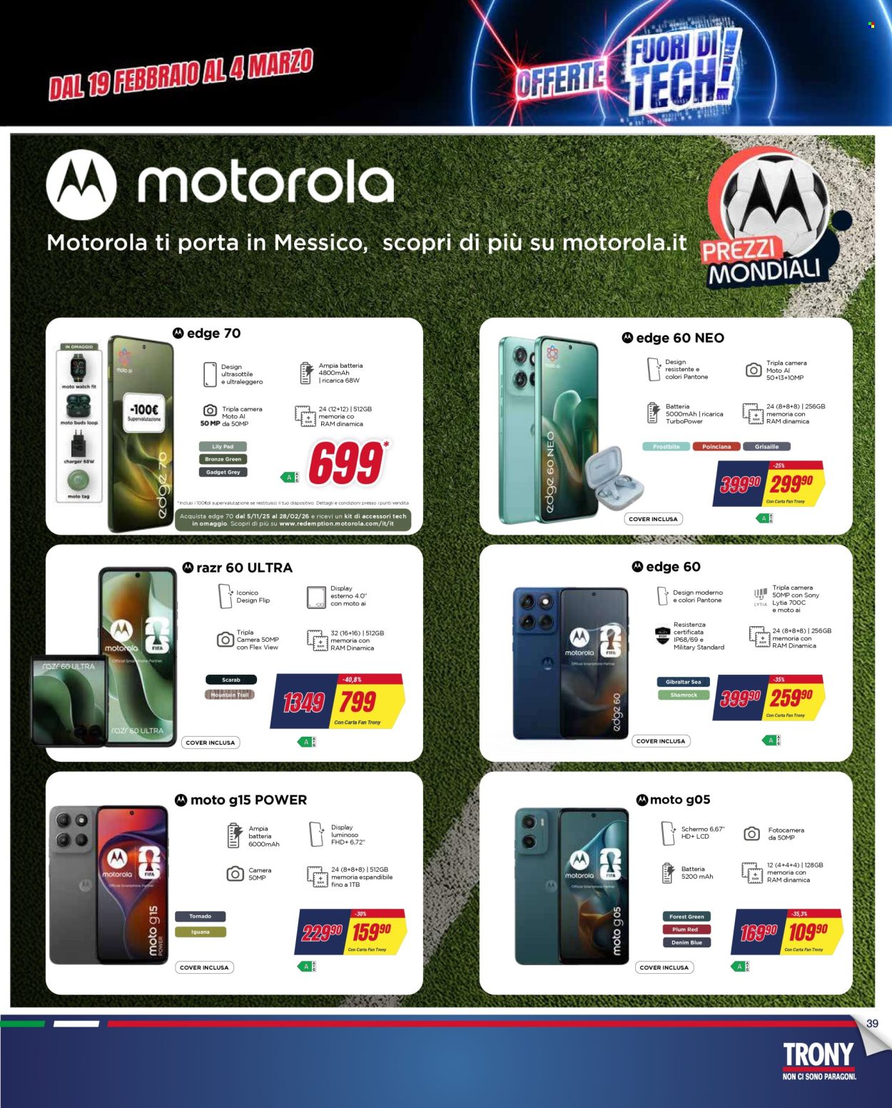 Volantino Trony - 19/2/2026 - 18/3/2026. Pagina 39