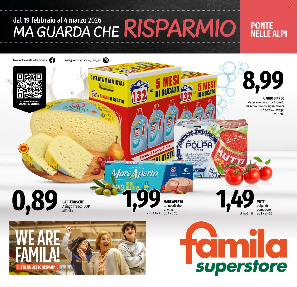Volantino Famila - 19/2/2026 - 4/3/2026. Pagina 1