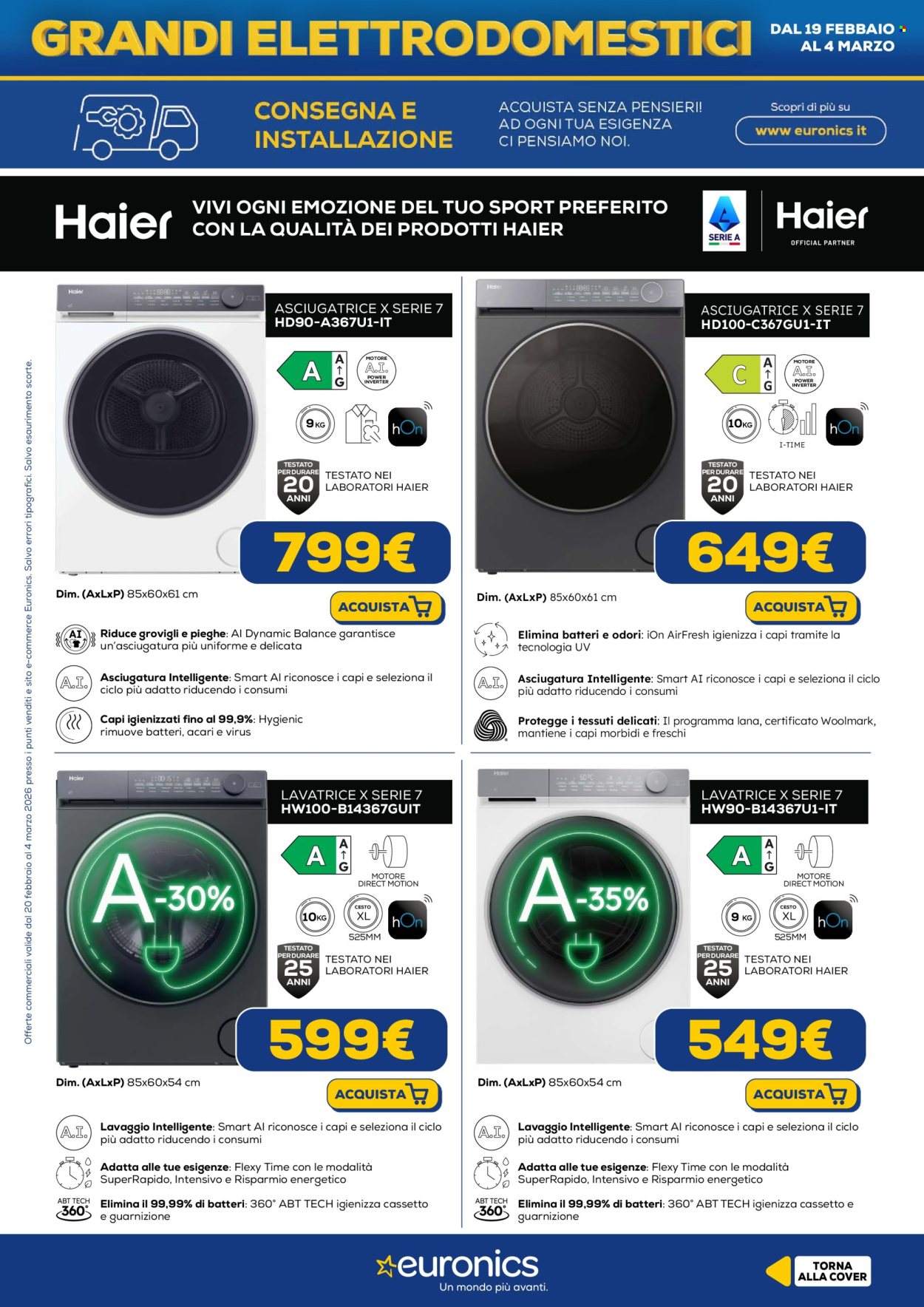 Volantino Euronics - 20/2/2026 - 4/3/2026. Pagina 13