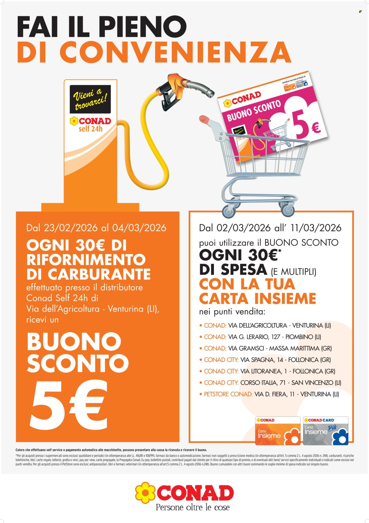 Volantino Conad - 23/2/2026 - 4/3/2026. Pagina 1