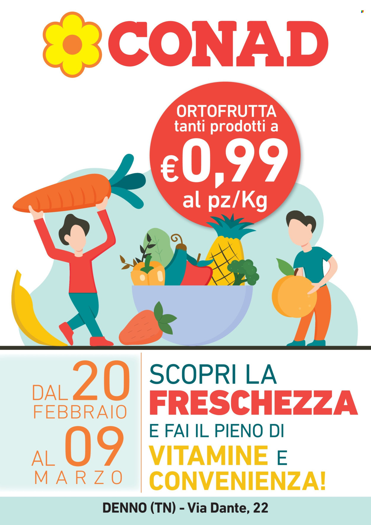 Volantino Conad - 20/2/2026 - 9/3/2026. Pagina 1