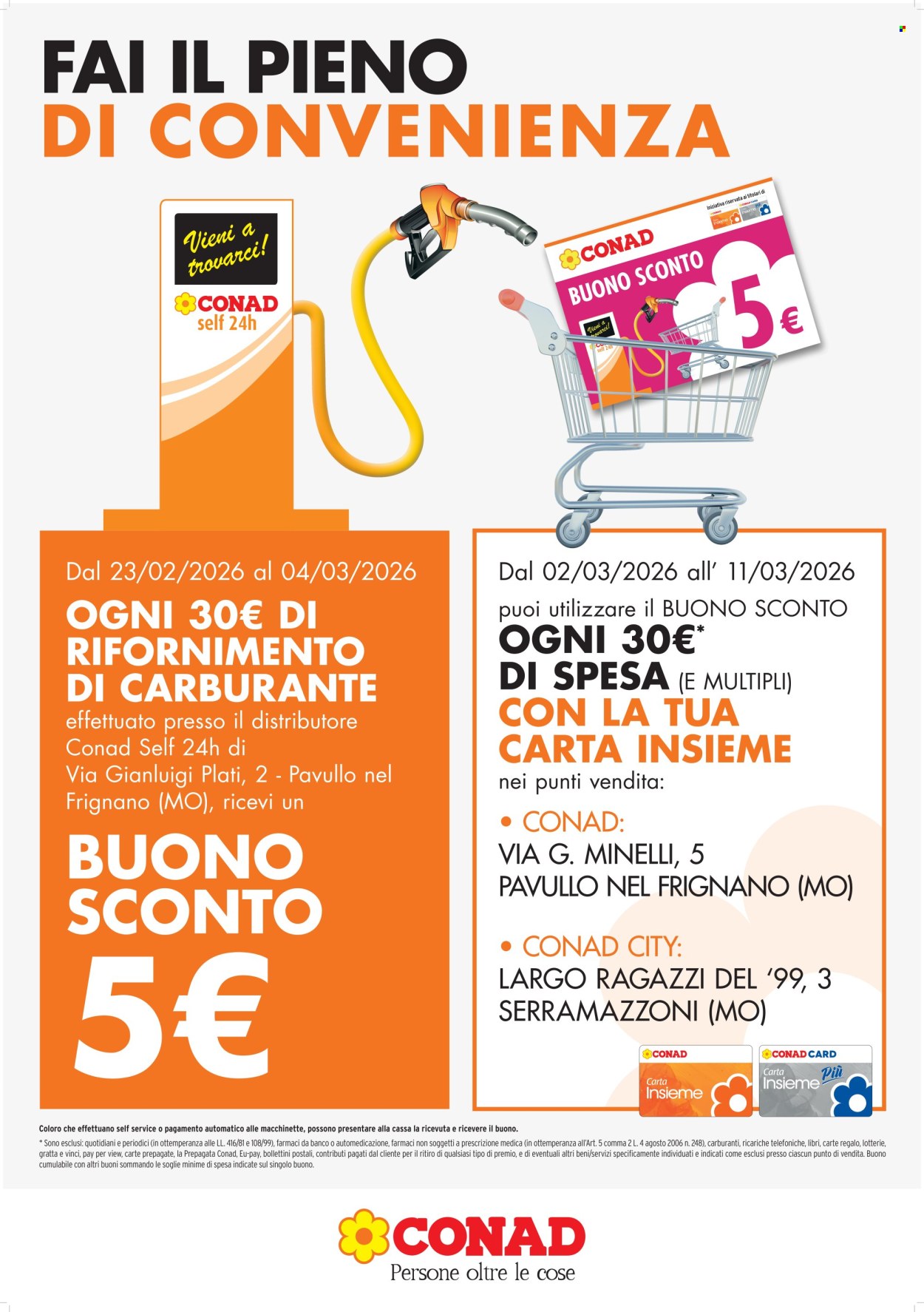 Volantino Conad - 23/2/2026 - 4/3/2026. Pagina 1