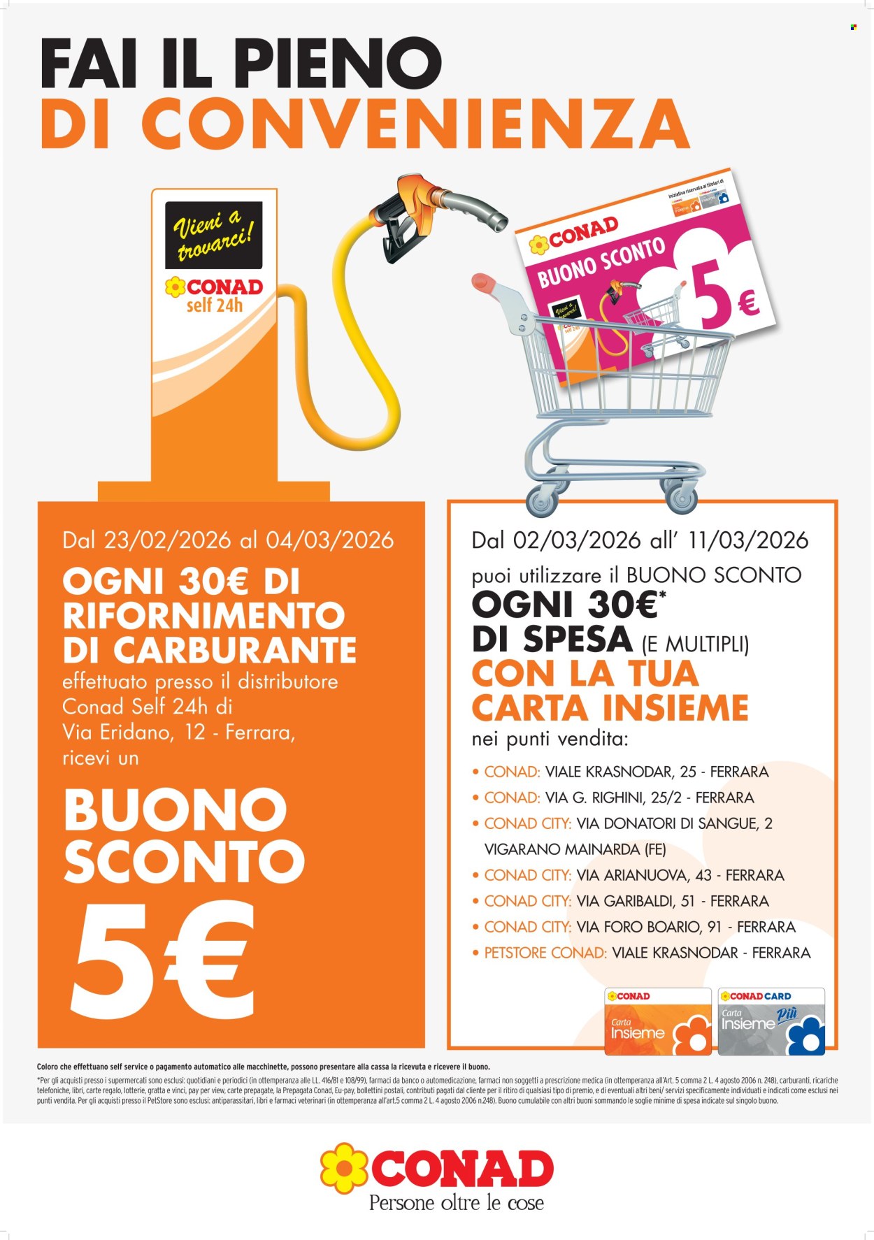 Volantino Conad - 23/2/2026 - 4/3/2026. Pagina 1