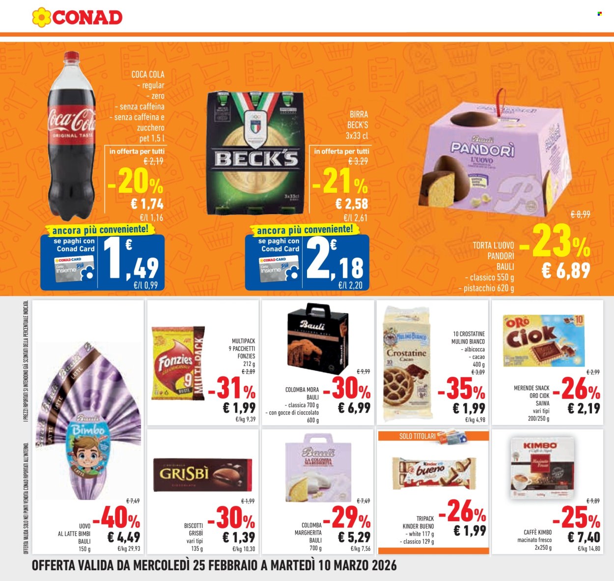 Volantino Conad - 25/2/2026 - 10/3/2026. Pagina 18