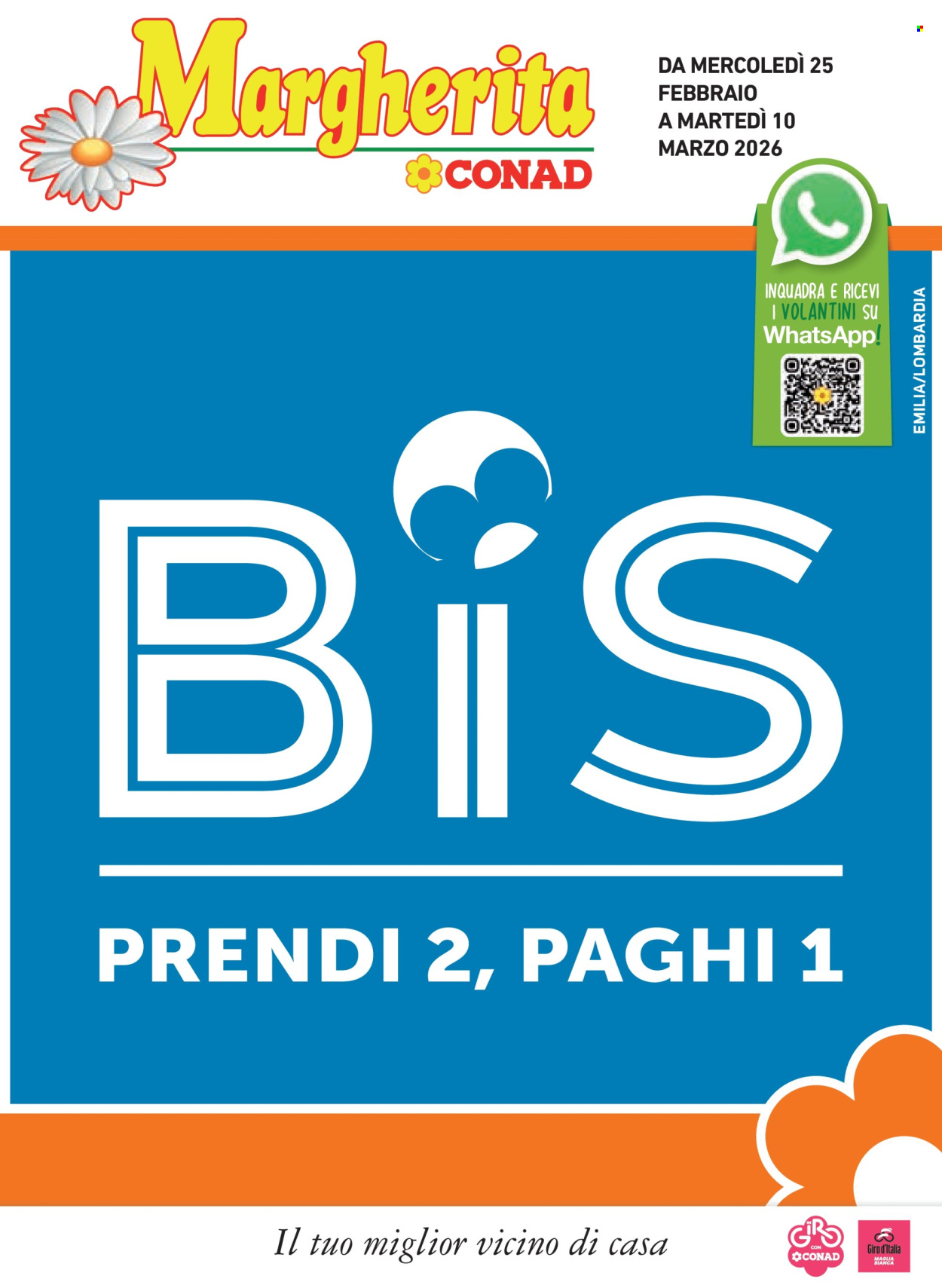 Volantino Margherita Conad - 25/2/2026 - 10/3/2026. Pagina 1