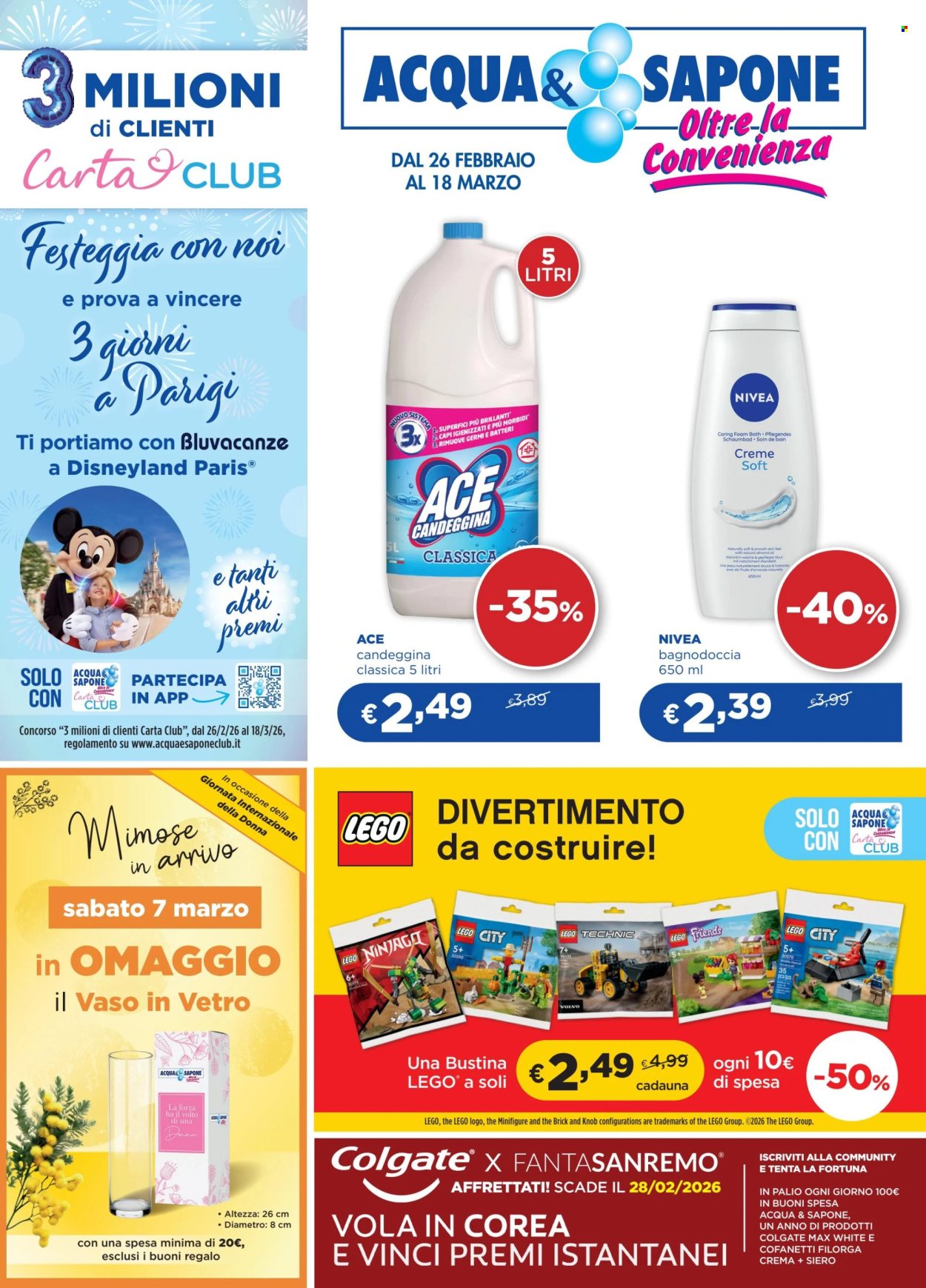 Volantino Acqua & Sapone - 26/2/2026 - 18/3/2026. Pagina 1