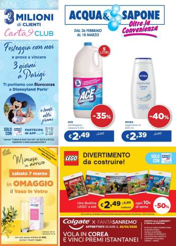 Volantino Acqua & Sapone - 26/2/2026 - 18/3/2026.