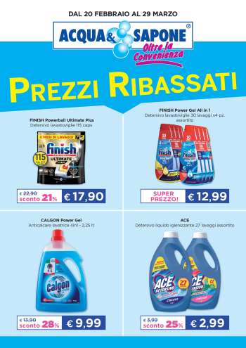 Volantino Acqua & Sapone - 20/2/2026 - 29/3/2026.