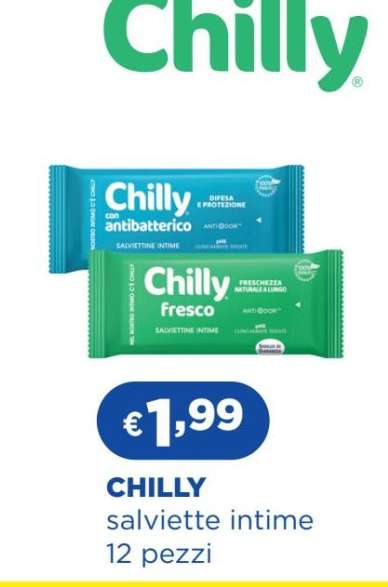 CHILLY salviette intime 12 pezzi