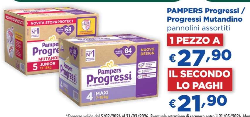 PAMPERS Progressi Progressi Mutandino