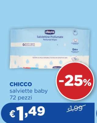 CHICCO salviette baby 72 pezzi