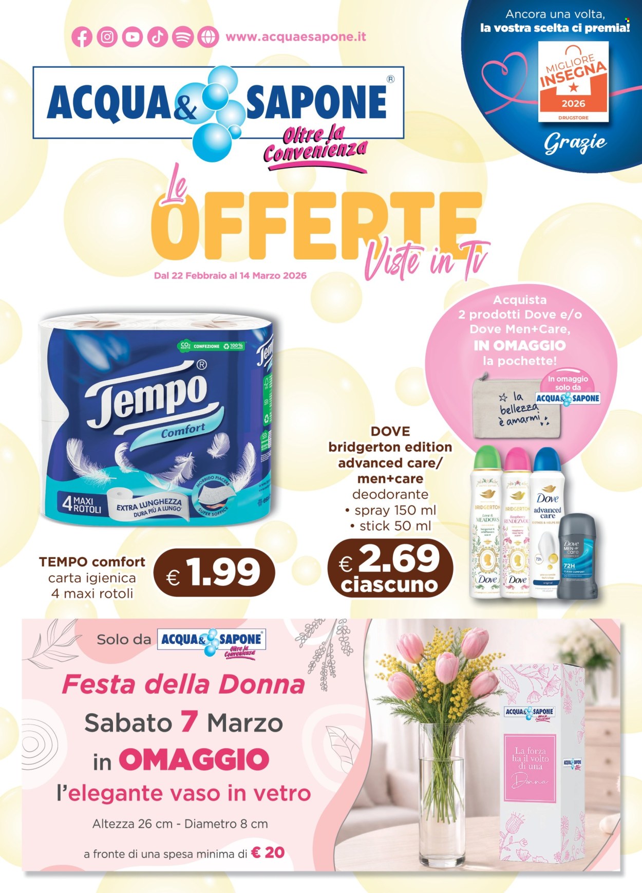 Volantino Acqua & Sapone - 22/2/2026 - 14/3/2026. Pagina 1