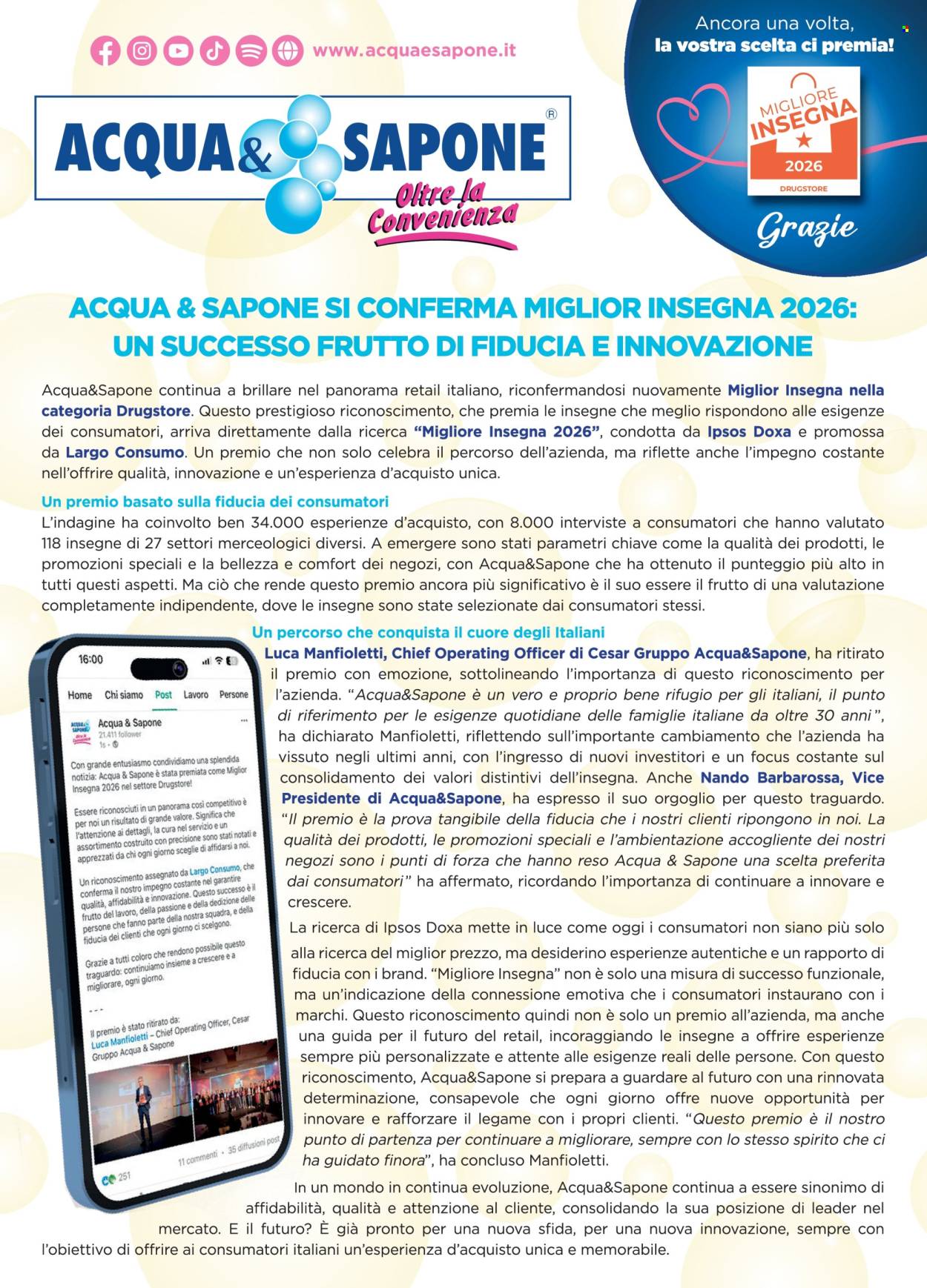 Volantino Acqua & Sapone - 22/2/2026 - 14/3/2026. Pagina 18