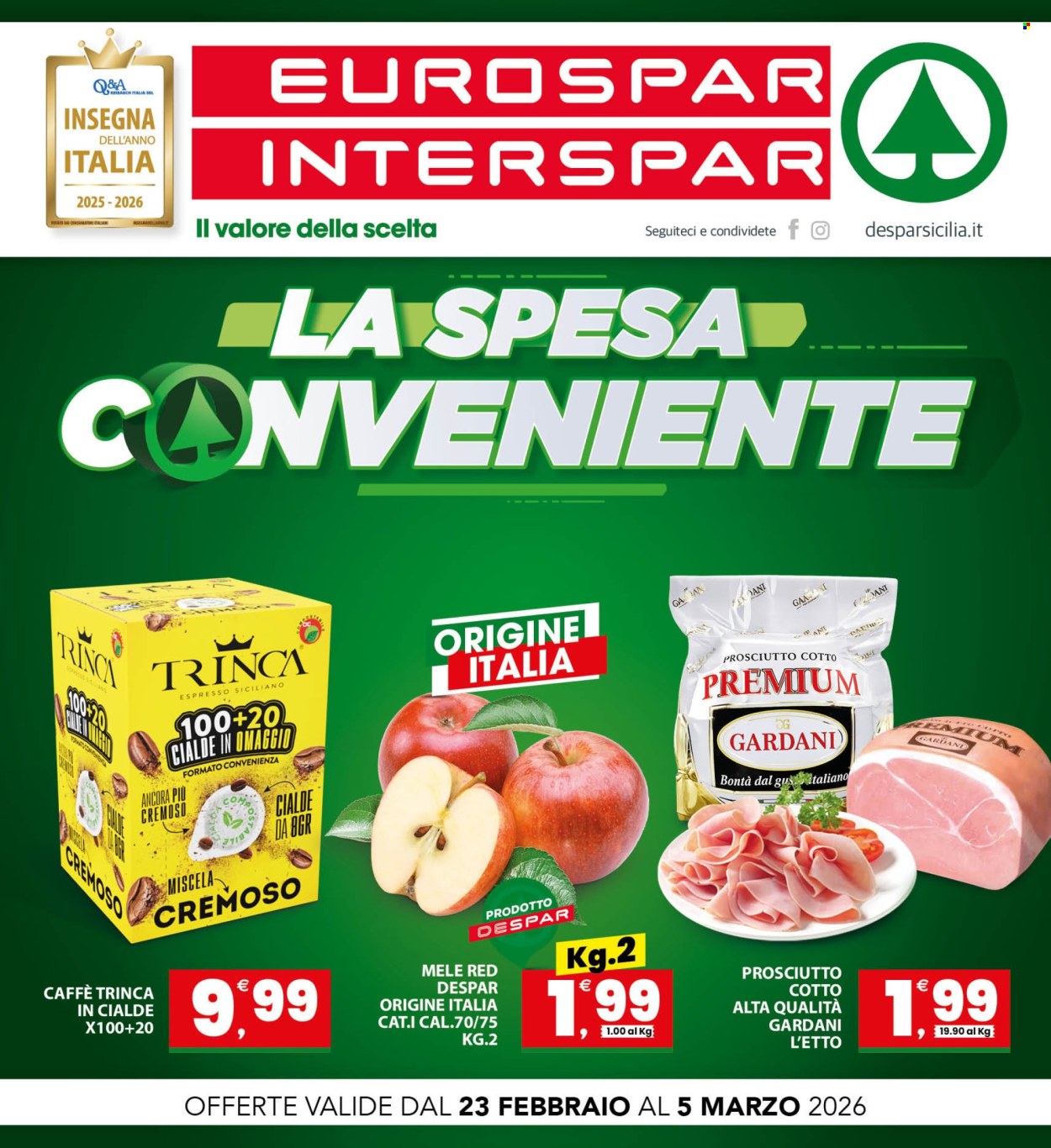 Volantino Interspar - 23/2/2026 - 5/3/2026. Pagina 1