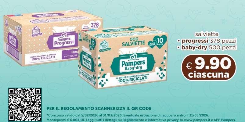 PAMPERS PROGRESSI SALVIETTE
