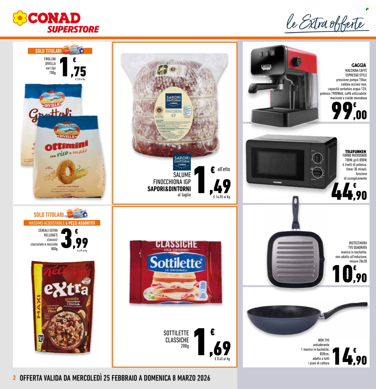 Volantino Conad Superstore - 25/2/2026 - 8/3/2026. Pagina 2