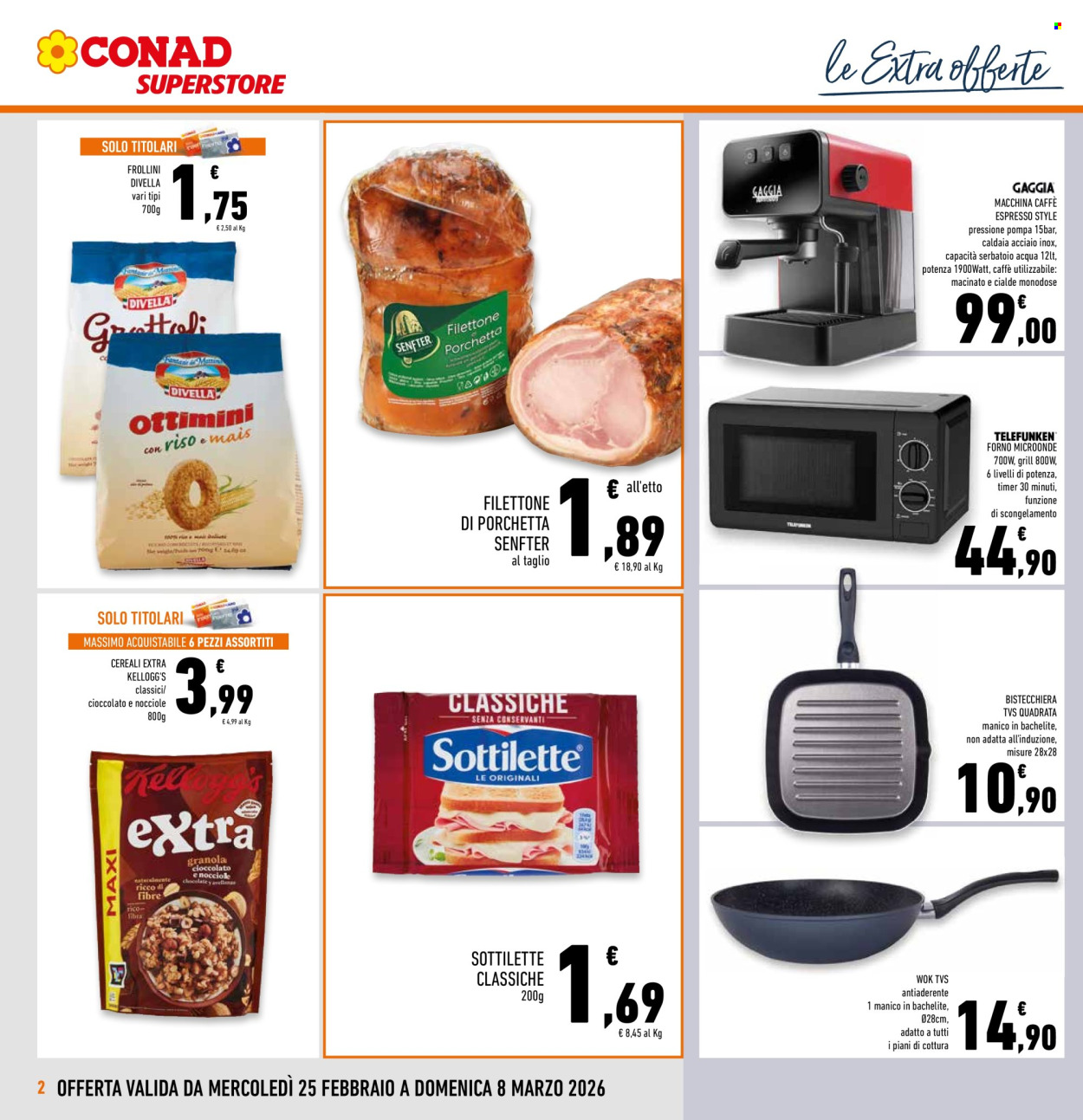 Volantino Conad Superstore - 25/2/2026 - 8/3/2026. Pagina 2