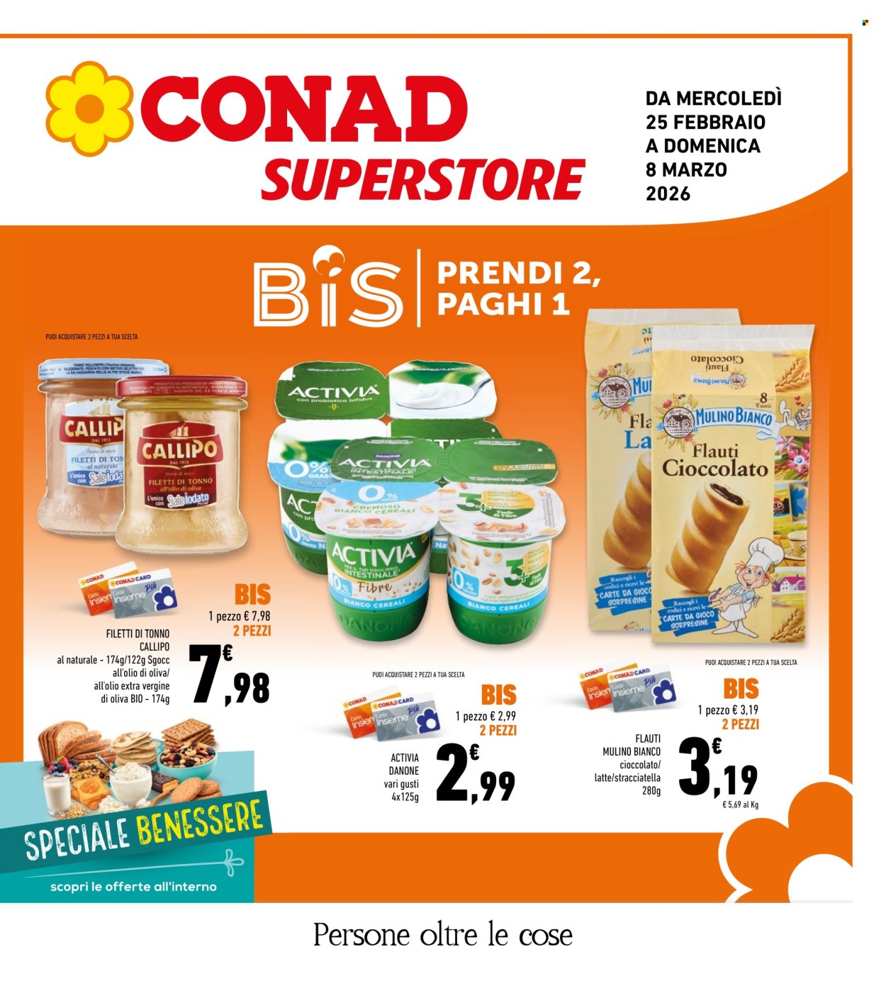 Volantino Conad - 25/2/2026 - 8/3/2026. Pagina 1