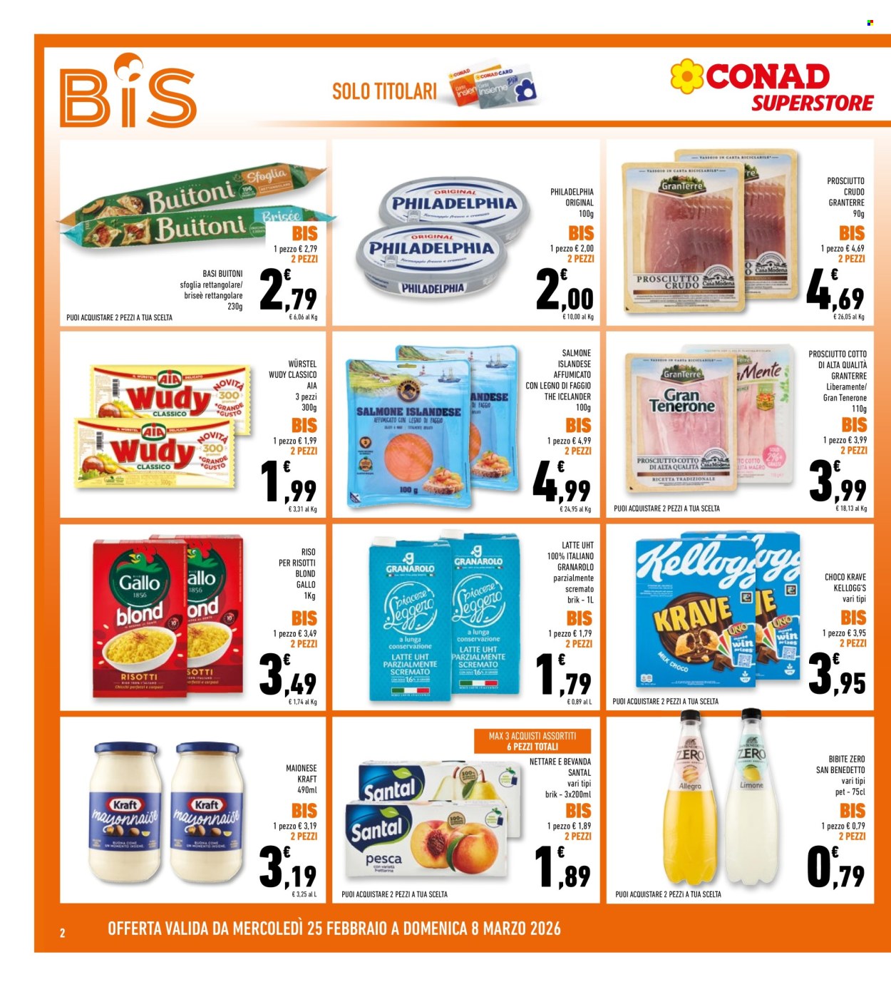 Volantino Conad - 25/2/2026 - 8/3/2026. Pagina 2