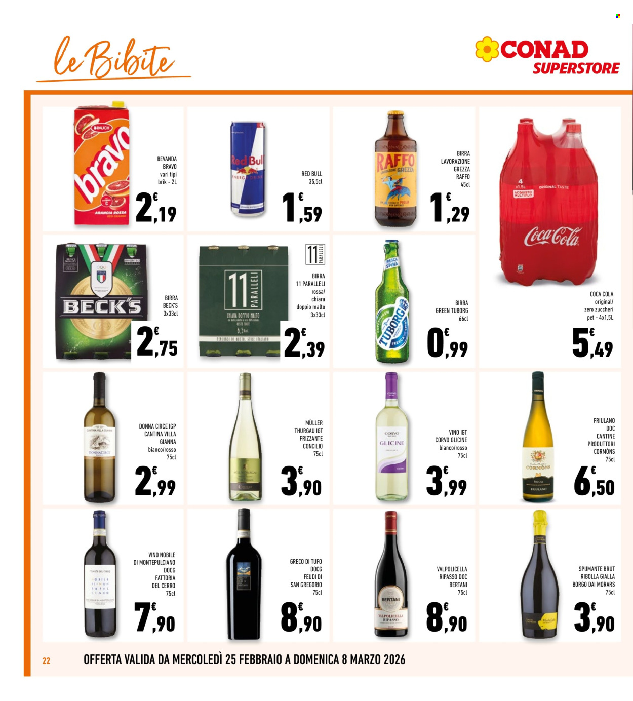 Volantino Conad - 25/2/2026 - 8/3/2026. Pagina 22