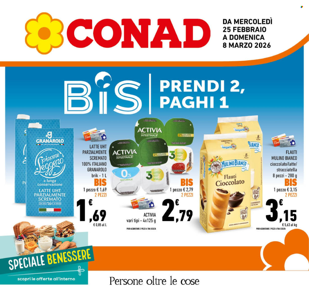 Volantino Conad - 25/2/2026 - 8/3/2026. Pagina 1