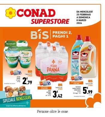 Volantino Conad Superstore - 25/2/2026 - 8/3/2026.