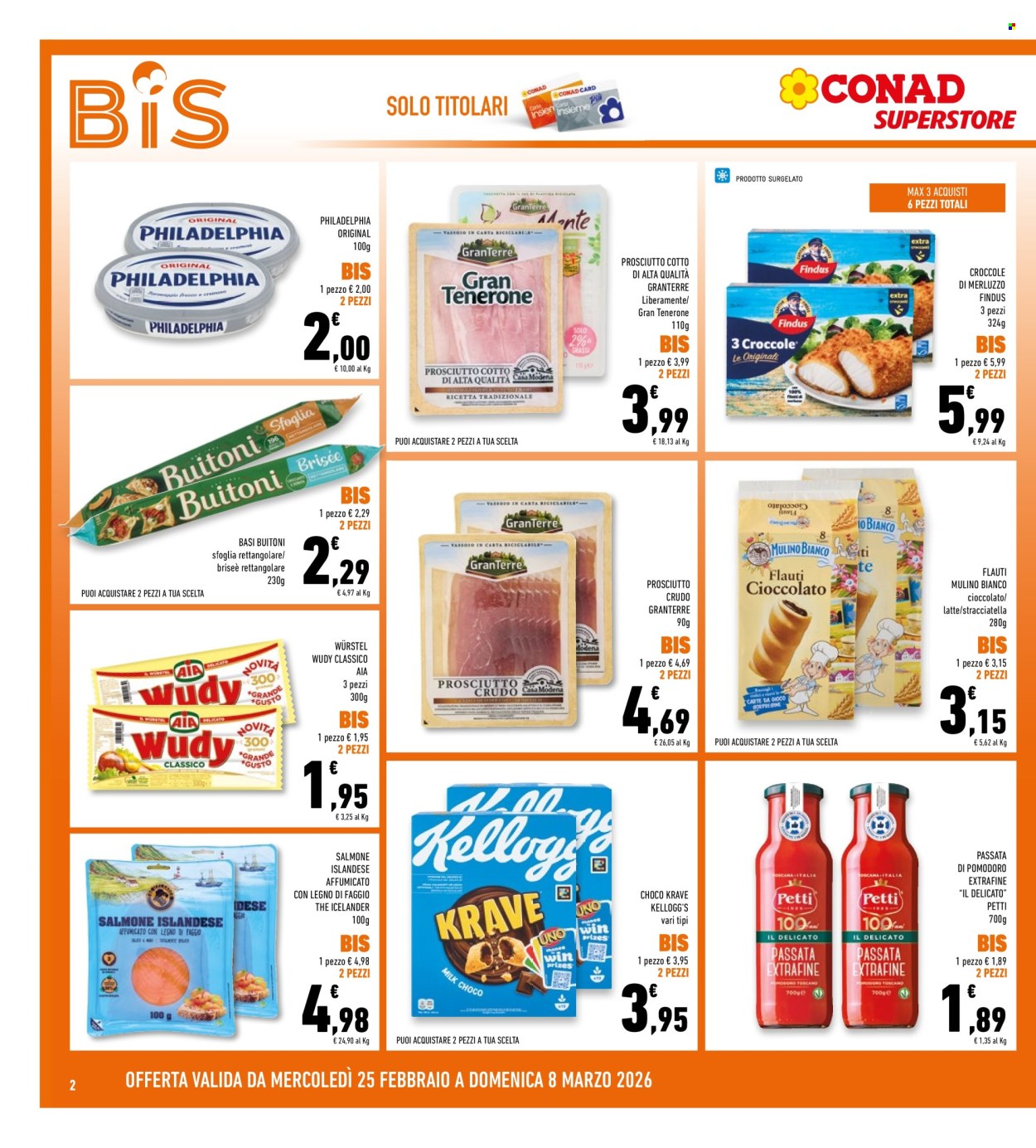 Volantino Conad Superstore - 25/2/2026 - 8/3/2026. Pagina 2