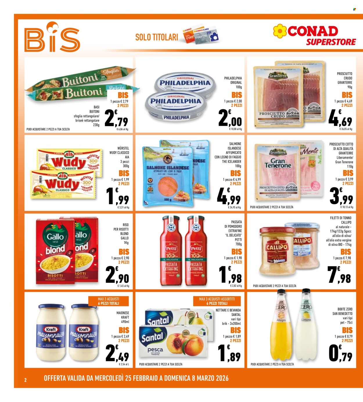 Volantino Conad Superstore - 25/2/2026 - 8/3/2026. Pagina 2