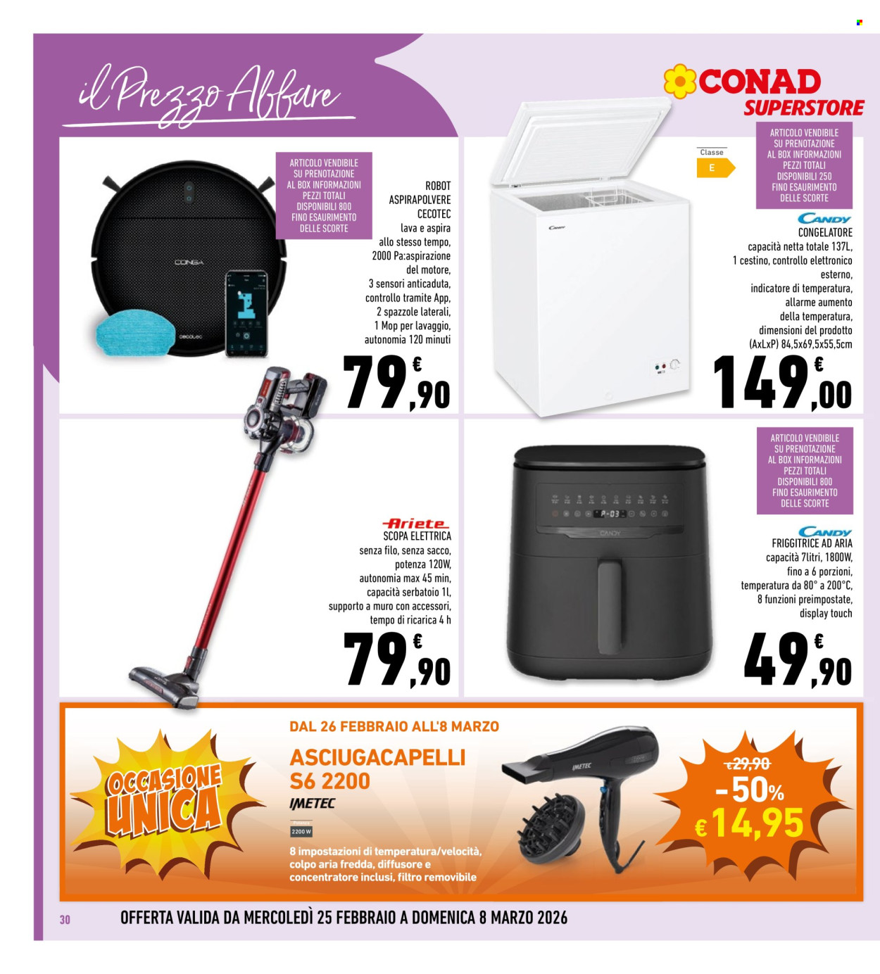 Volantino Conad Superstore - 25/2/2026 - 8/3/2026. Pagina 30