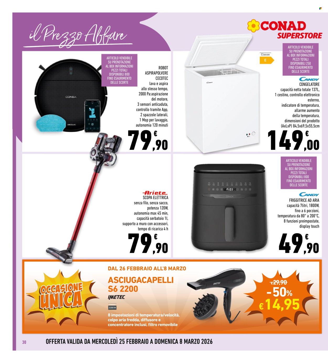 Volantino Conad Superstore - 25/2/2026 - 8/3/2026. Pagina 30