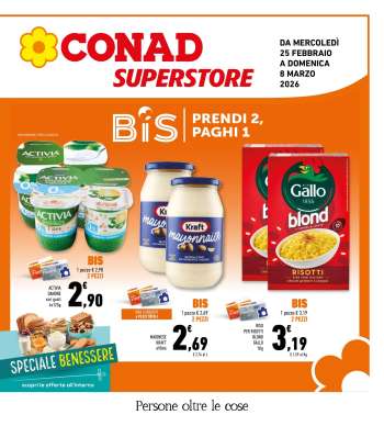 Volantino Conad Superstore - 25/2/2026 - 8/3/2026.