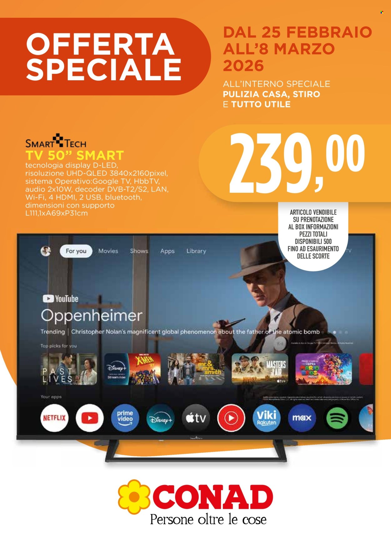 Volantino Conad - 25/2/2026 - 8/3/2026. Pagina 1