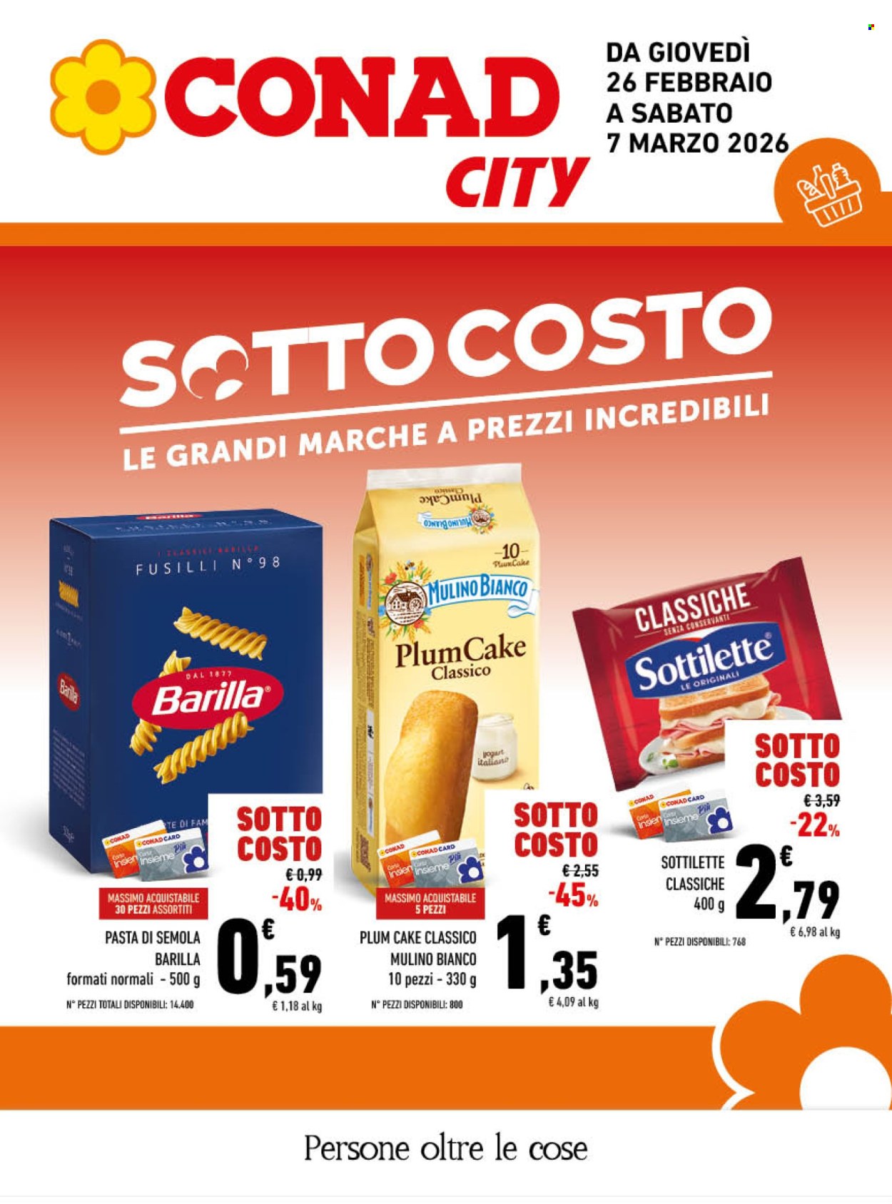 Volantino Conad - 26/2/2026 - 7/3/2026. Pagina 1