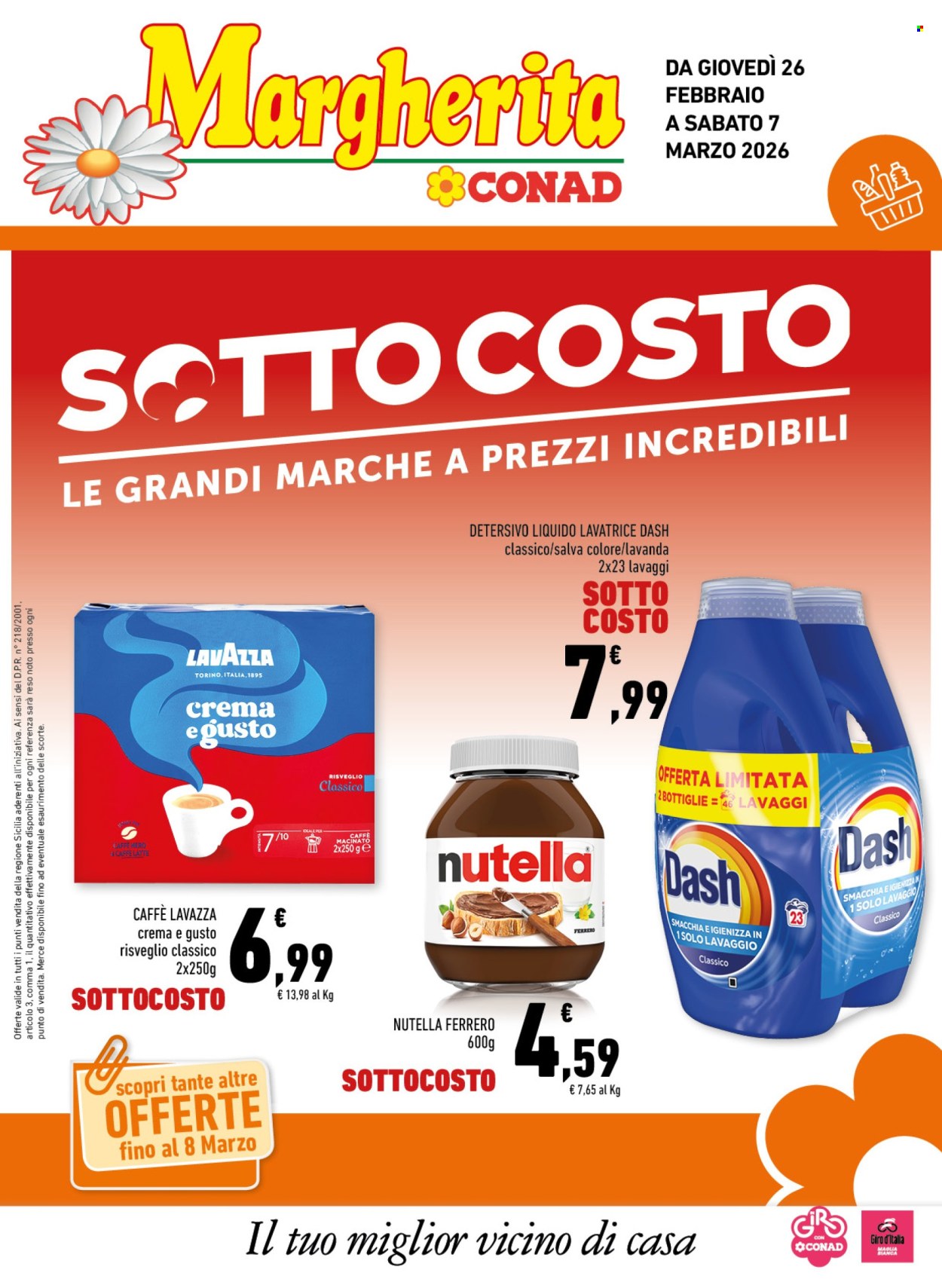 Volantino Margherita Conad - 26/2/2026 - 7/3/2026. Pagina 1