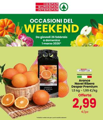 Volantino Eurospar - 26/2/2026 - 1/3/2026.
