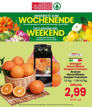 Volantino Eurospar - 26/2/2026 - 1/3/2026.