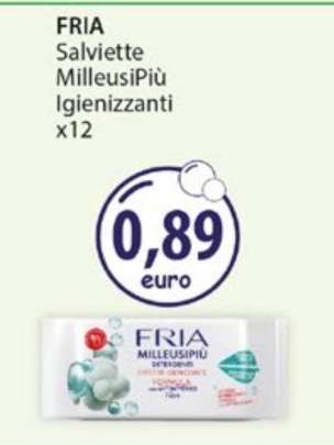 FRIA Salviette MilleusiPiù Igienizzanti x12