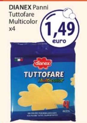 DIANEX Panni Tuttofare Multicolor x4