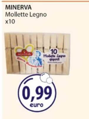 MINERVA Mollette Legno x10
