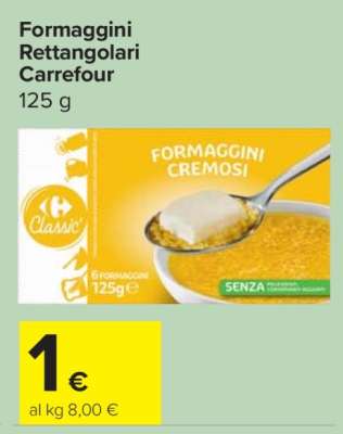 Formaggini Rettangolari Carrefour