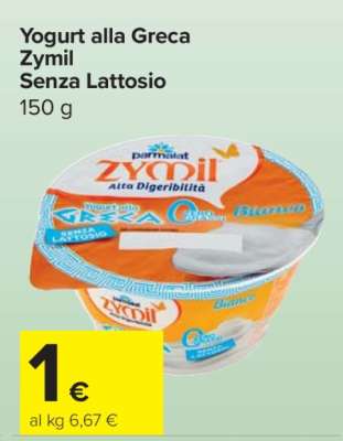 Yogurt alla Greca Zymil Senza Lattosio