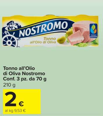 Tonno all'olio di oliva Nostromo