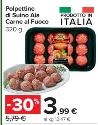 Polpettine di Suino Aia Carne al Fuoco