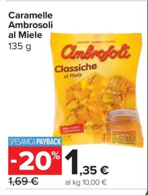 Caramelle Ambrosoli al Miele