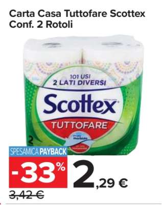 Carta Casa Tuttofare Scottex Conf. 2 Rotoli