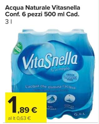 ACQUA NATURALE VITASNELLA