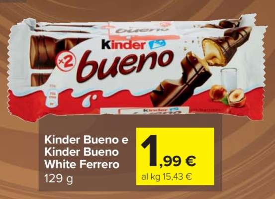 Kinder Bueno e Kinder Bueno White Ferrero