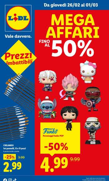 Volantino Lidl - 26/2/2026 - 1/3/2026.