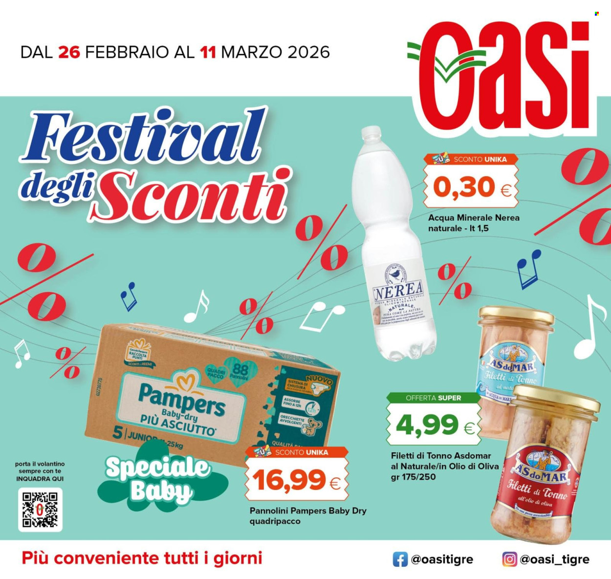 Volantino Oasi - 26/2/2026 - 11/3/2026. Pagina 1